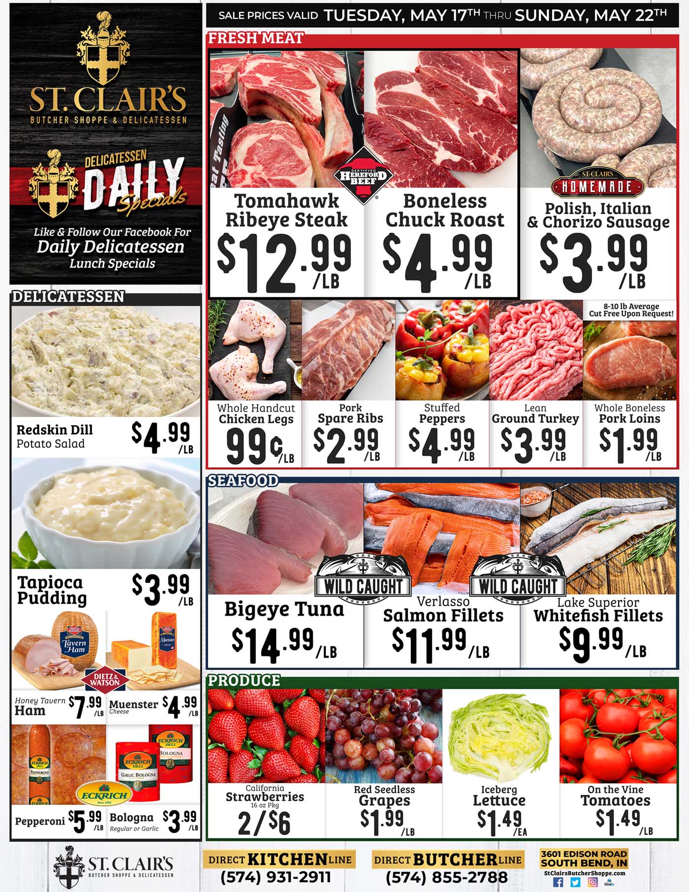 St. Clair's Butcher Shoppe & Delicatessen Deals of the Week